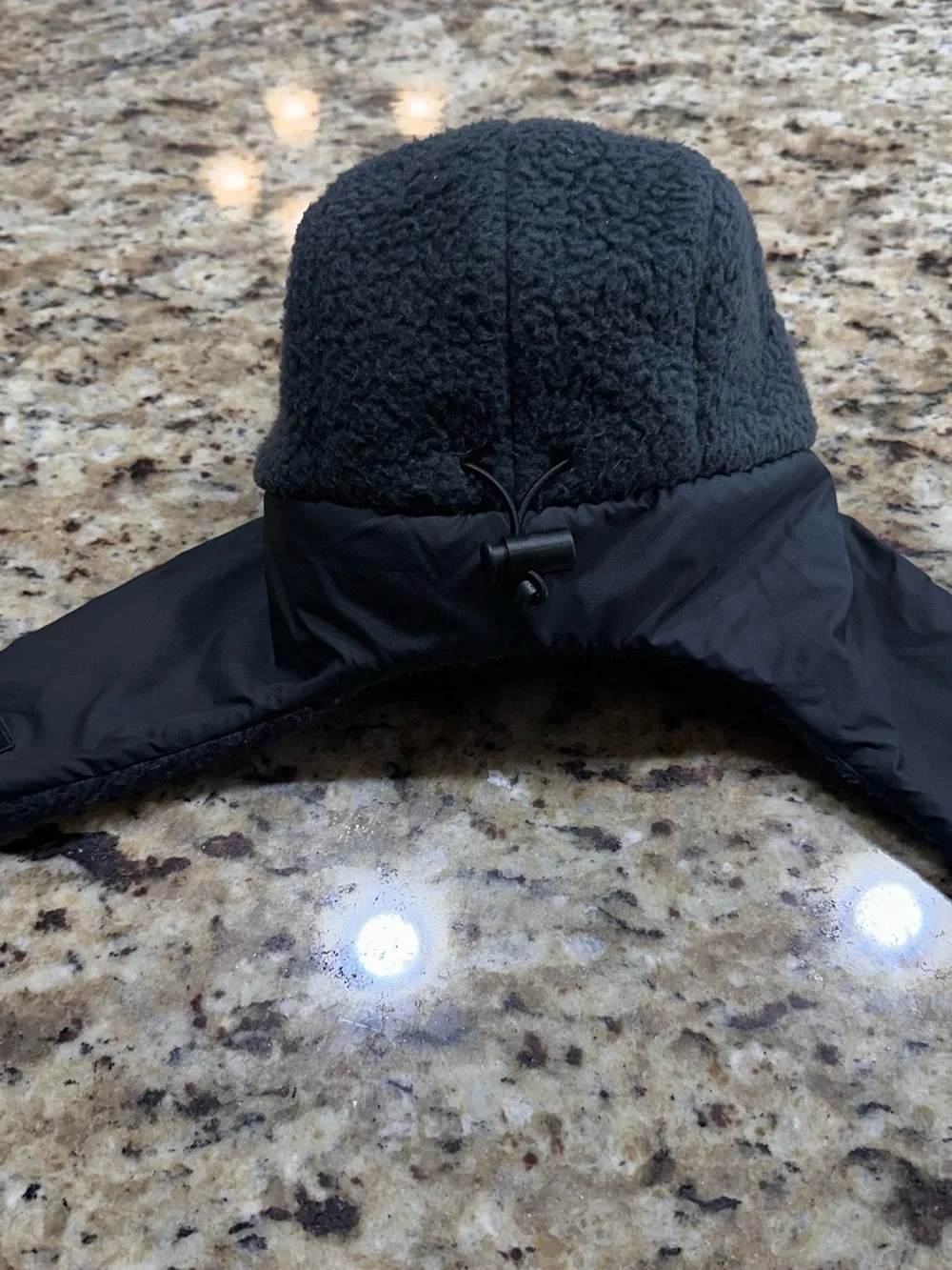 The North Face Gray Sherpa Fleece Shasta Trapper Hat  Kids size Small